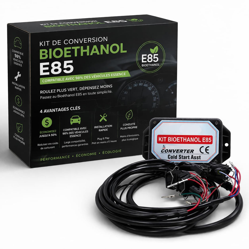 Kit de conversion BioEthanol E85 compatible avec 98% des véhicules essence